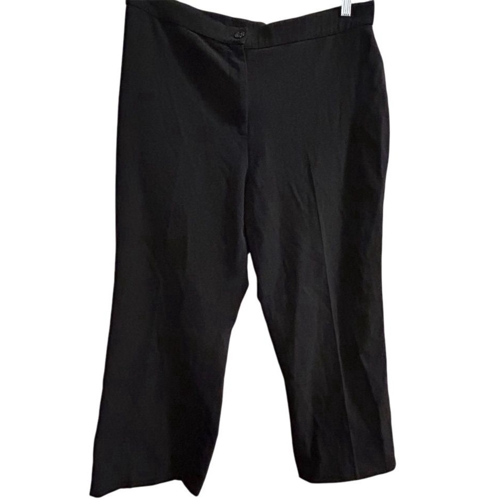 Coldwater Creek Women's Size 16 Black Cropped Pants Casual High Rise